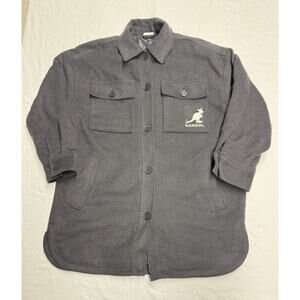 Kangol X H&M Mens Oversized Coat Jacket Size Small Color Gray